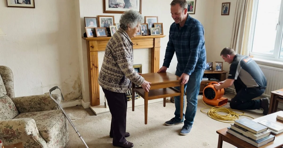 Helping an aging parent recover from water damage: what to do first